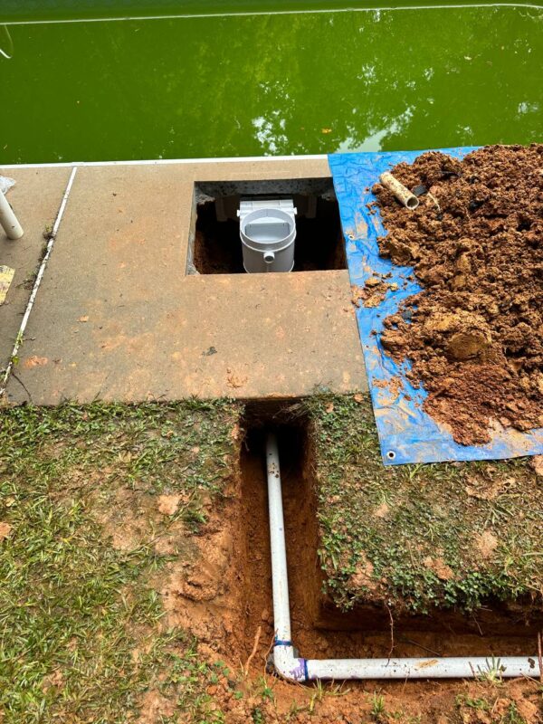 We installed a new skimmer and run new suction line