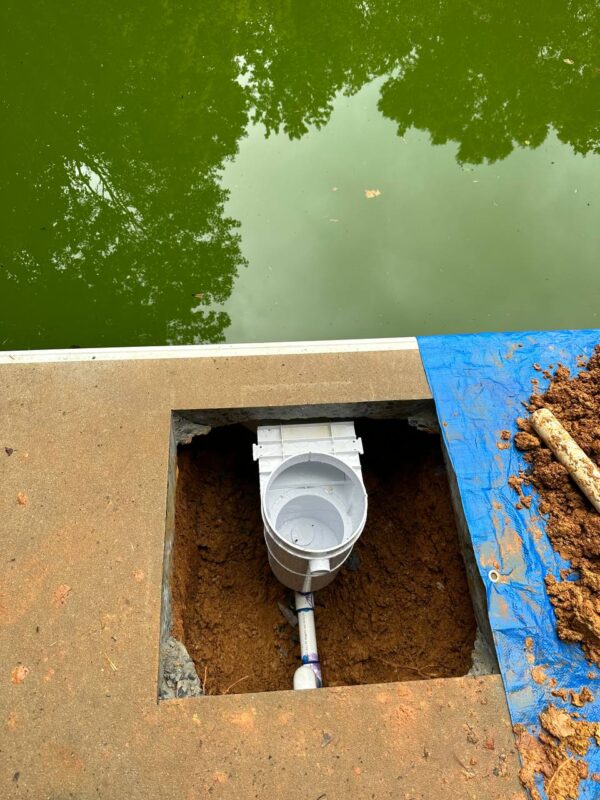 We installed a new skimmer and run new suction line