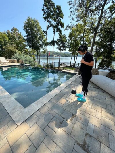 pool leak detection hickory